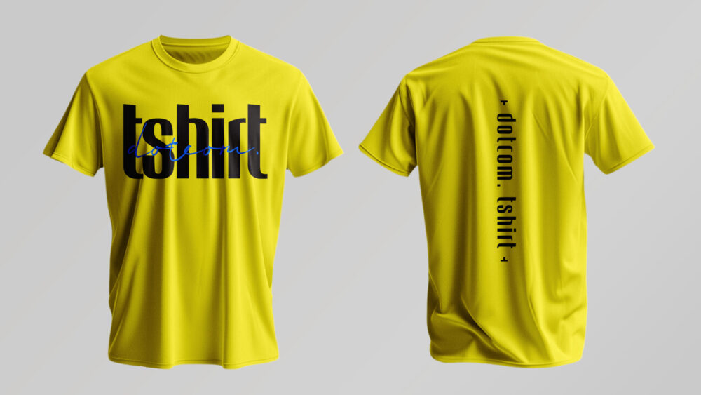 T-shirt abbigliamento magliette personalizzate con grafica e stampa a richiesta, tecnica DTF.